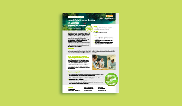 P1 onepager gewaltfreie kommunikation in business de teaser